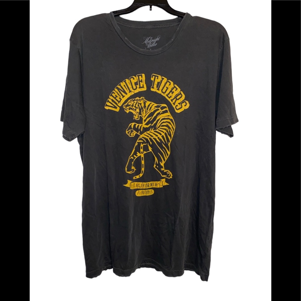 New Midnight rider X Free People Venice Tiger Tee shirt sz XS